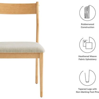 Wirt Wood Dining Side Chairs (Set of 2) by Evans & Londeen. Made from fabric wood in a transitional style.