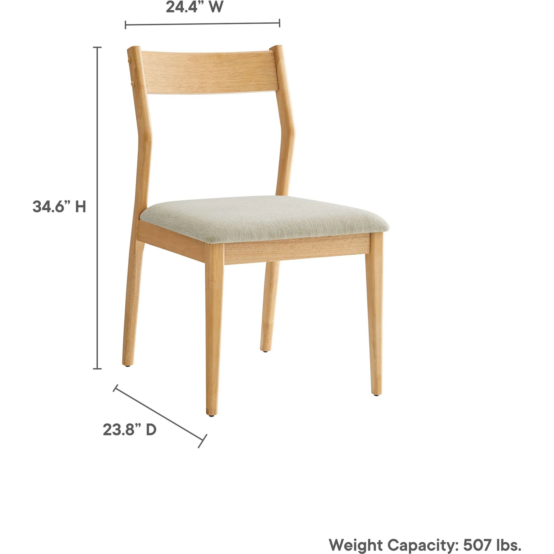 Wirt Wood Dining Side Chairs (Set of 2) by Evans & Londeen. Made from fabric wood in a transitional style.