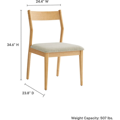 Wirt Wood Dining Side Chairs (Set of 2) by Evans & Londeen. Made from fabric wood in a transitional style.