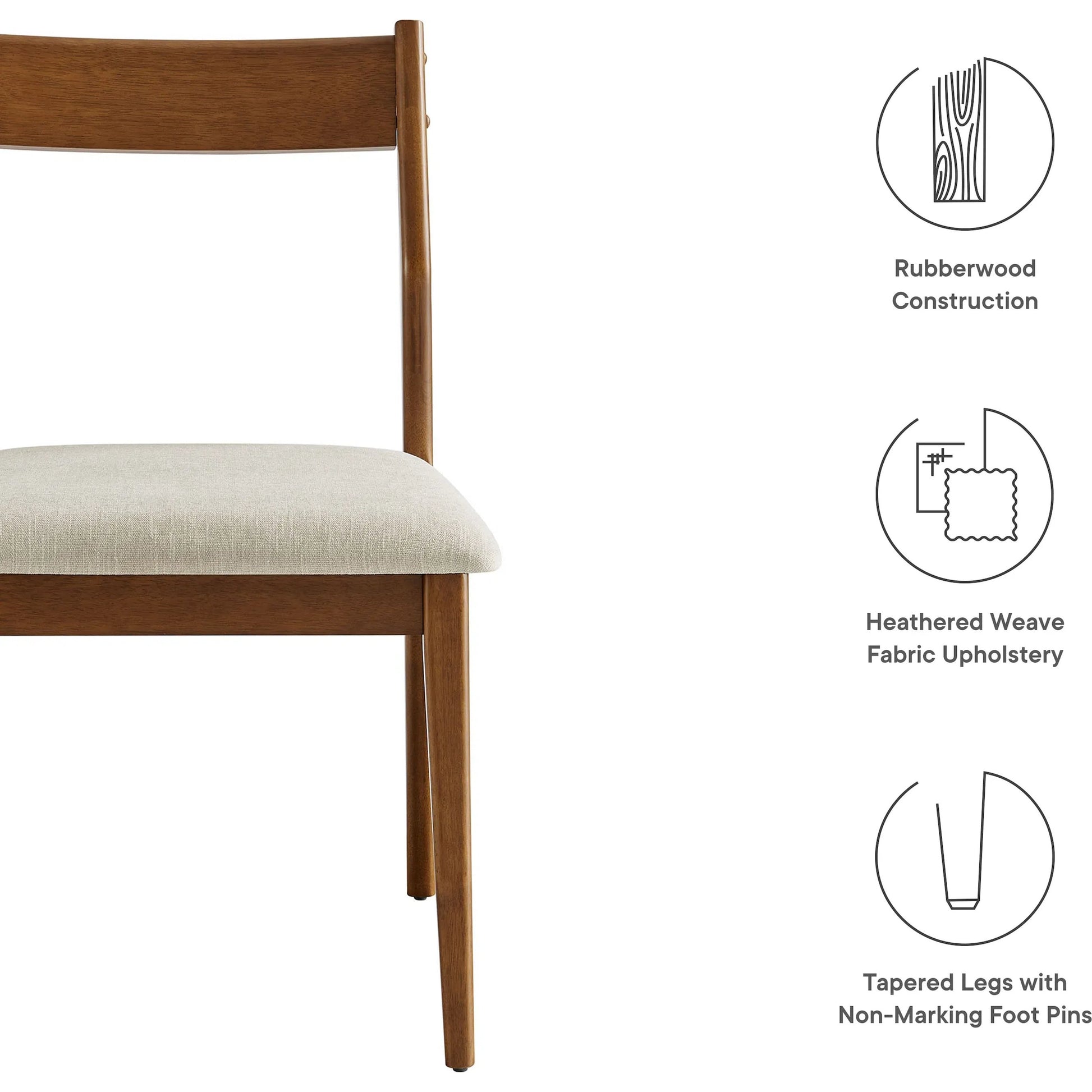 Wirt Wood Dining Side Chairs (Set of 2) by Evans & Londeen. Made from fabric wood in a transitional style.