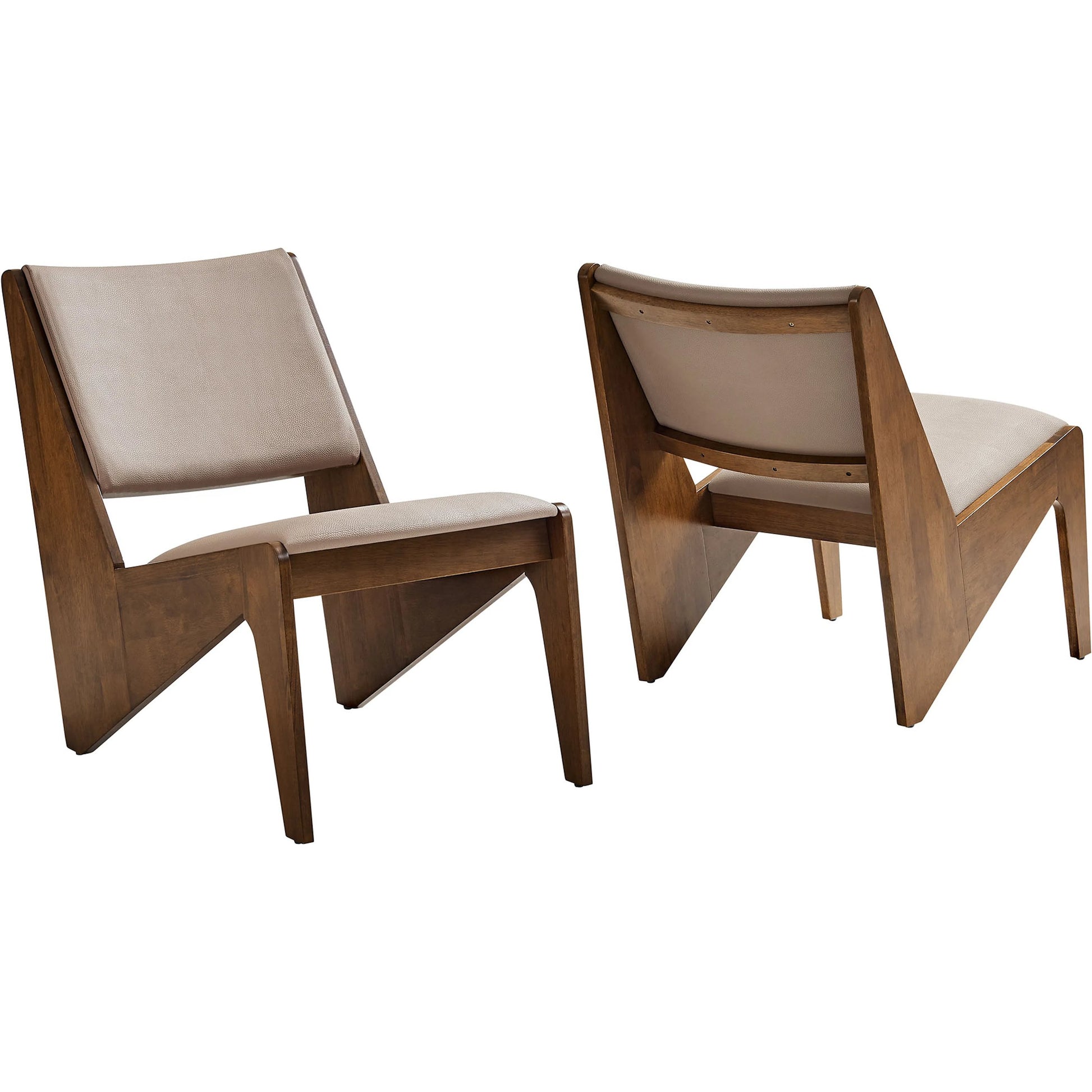 Navajo Vegan Accent Chairs (Set of 2) by Evans & Londeen. Made from vegan leather in a transitional style.