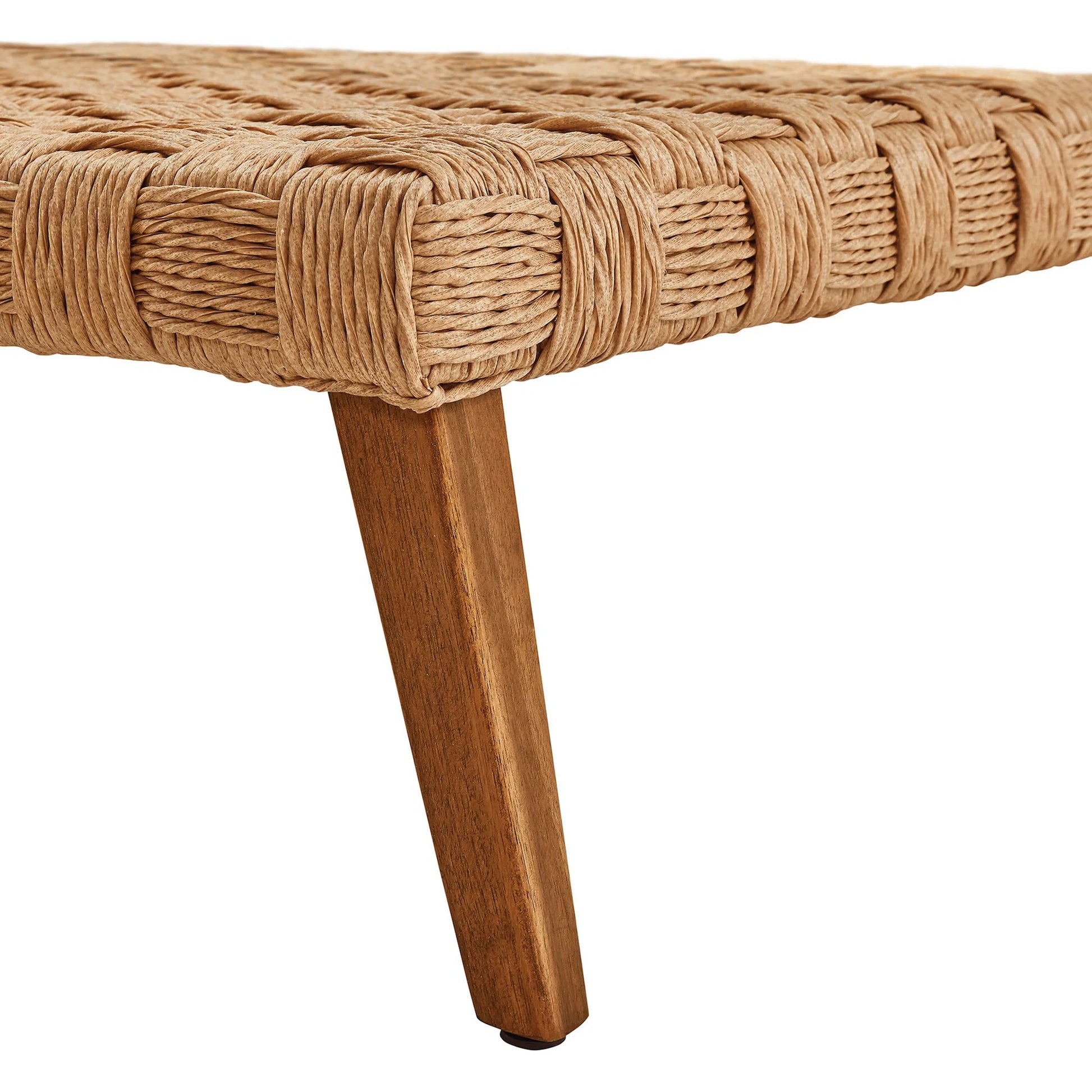 Volusia Rattan Coffee Table by Evans & Londeen in natural. Made from rattan in a rustic style.