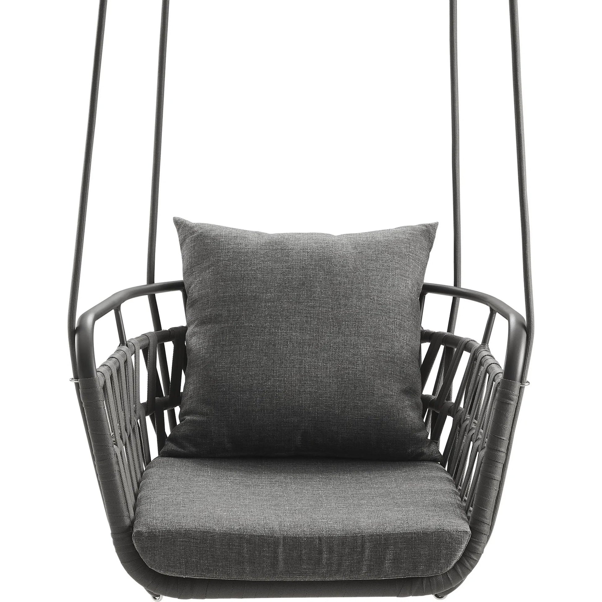 Robeson Aluminum Swing Chair by Evans & Londeen. Made from aluminum in a transitional style.