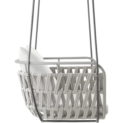 Robeson Aluminum Swing Chair by Evans & Londeen. Made from aluminum in a transitional style.