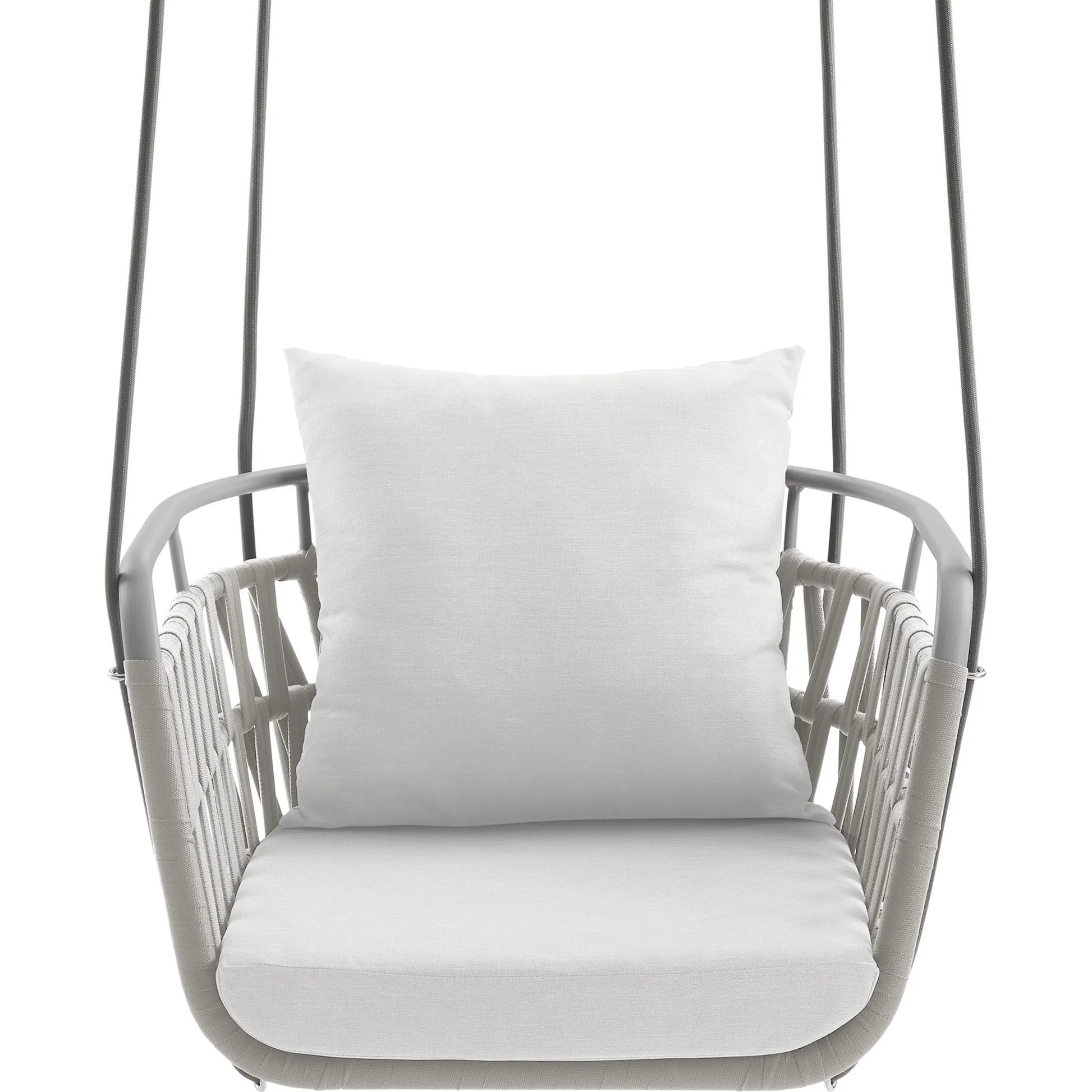 Robeson Aluminum Swing Chair by Evans & Londeen. Made from aluminum in a transitional style.