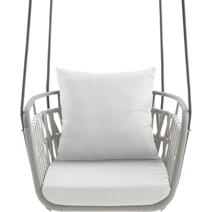 Robeson Aluminum Swing Chair by Evans & Londeen. Made from aluminum in a transitional style.