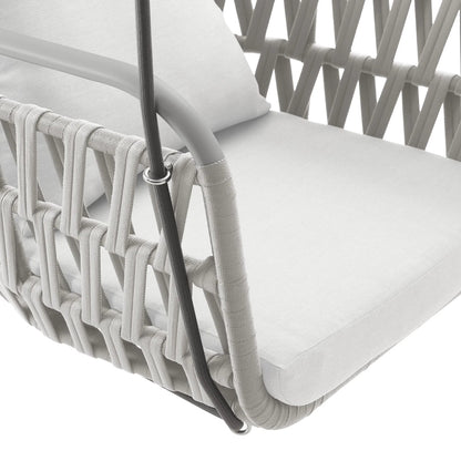 Robeson Aluminum Swing Chair by Evans & Londeen. Made from aluminum in a transitional style.