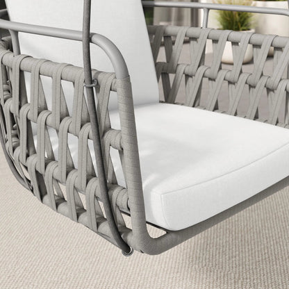 Robeson Aluminum Swing Chair by Evans & Londeen. Made from aluminum in a transitional style.