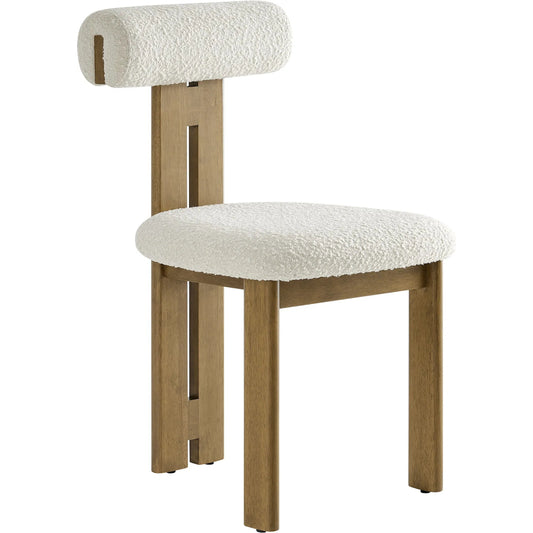 Calaveras Boucle Dining Chair (Set of 2) by Evans & Londeen. Made from boucle fabric in a unique style.
