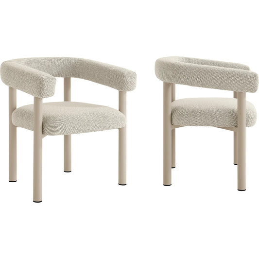 Colusa Outdoor Dining Armchairs (Set of 2) by Evans & Londeen. Made from aluminum in a unique style.