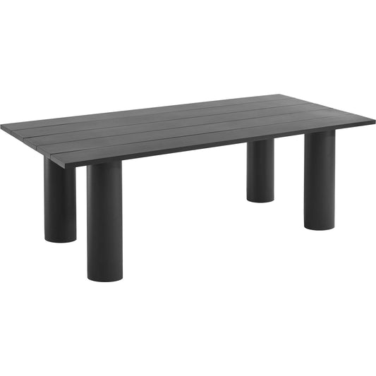 Colusa 87" Rectangular Outdoor Dining Table by Evans & Londeen. Made from 87" rectangular aluminum in a unique style.