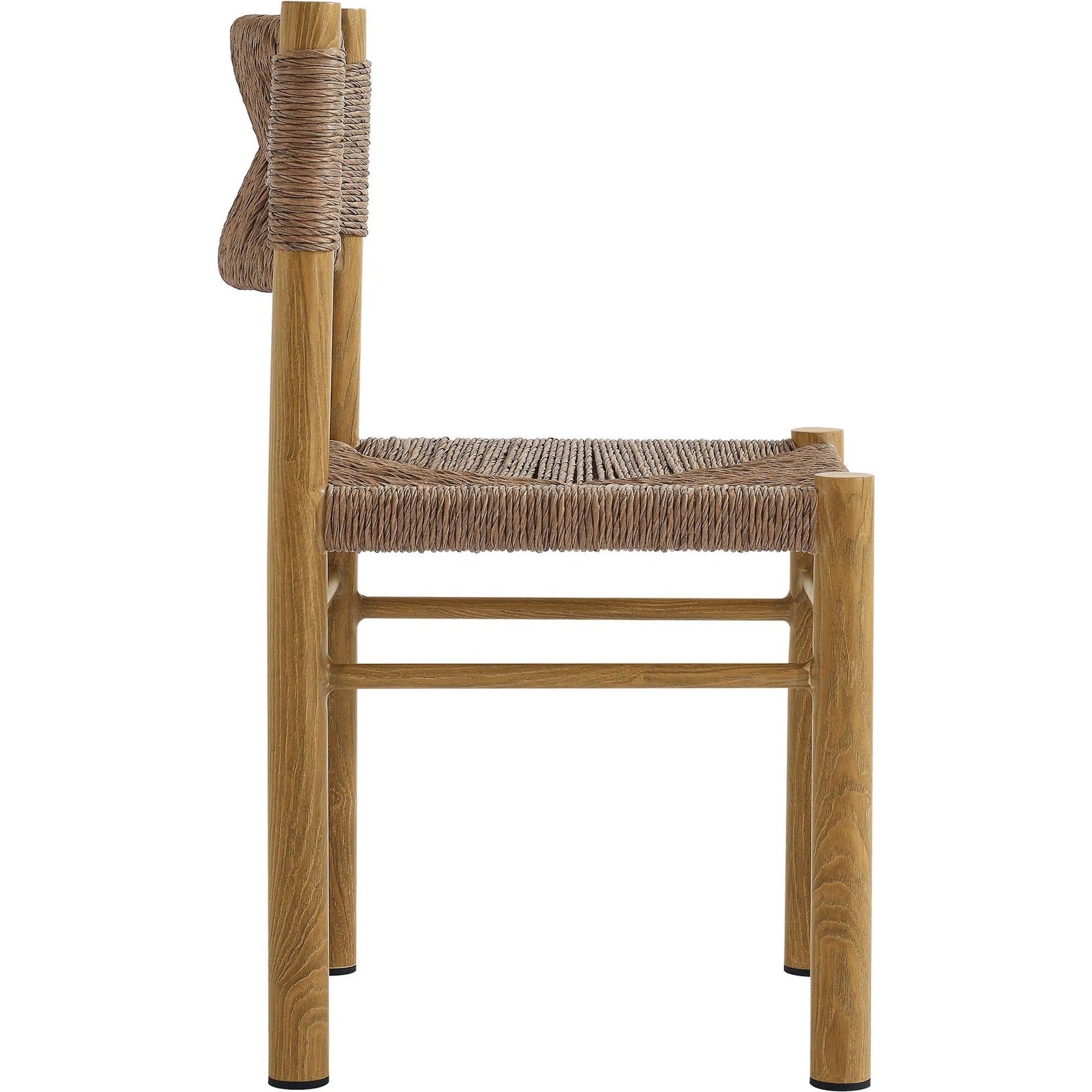 Spink Rattan and Aluminum Dining Side Chairs (Set of 2) by Evans & Londeen. Made from rattan, aluminum in a rustic style.