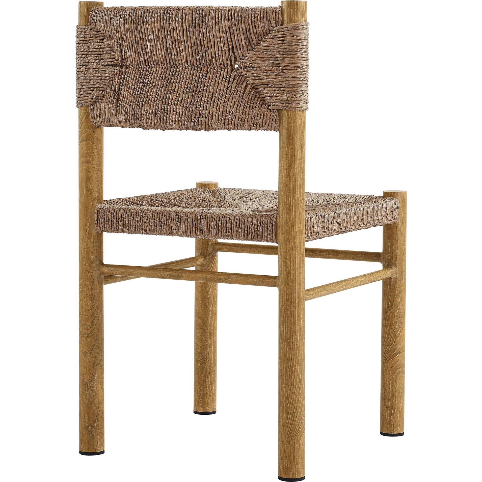 Spink Rattan and Aluminum Dining Side Chairs (Set of 2) by Evans & Londeen. Made from rattan, aluminum in a rustic style.