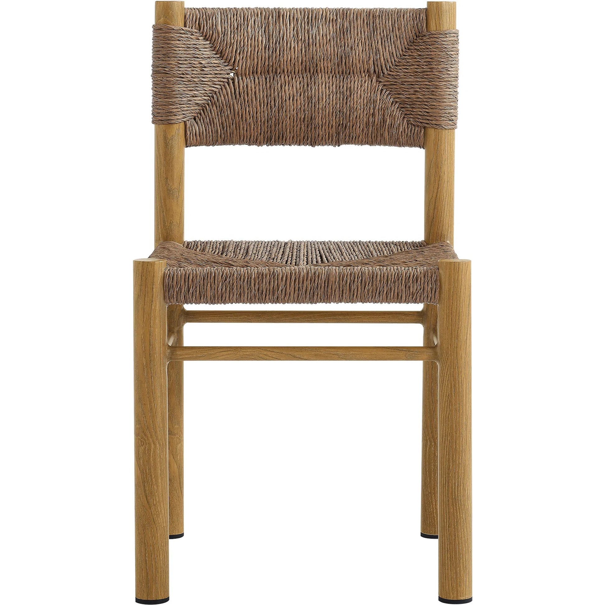 Spink Rattan and Aluminum Dining Side Chairs (Set of 2) by Evans & Londeen. Made from rattan, aluminum in a rustic style.