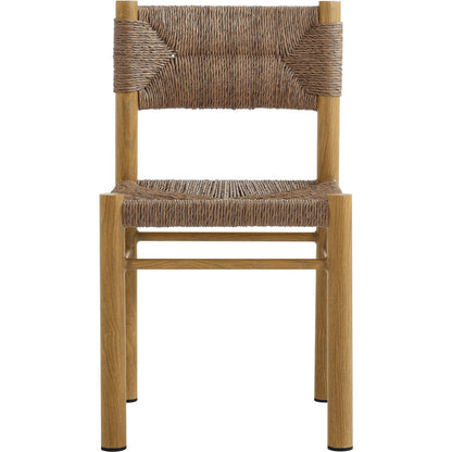Spink Rattan and Aluminum Dining Side Chairs (Set of 2) by Evans & Londeen. Made from rattan, aluminum in a rustic style.