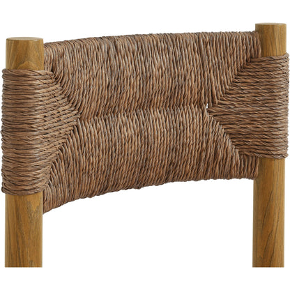 Spink Rattan and Aluminum Dining Side Chairs (Set of 2) by Evans & Londeen. Made from rattan, aluminum in a rustic style.