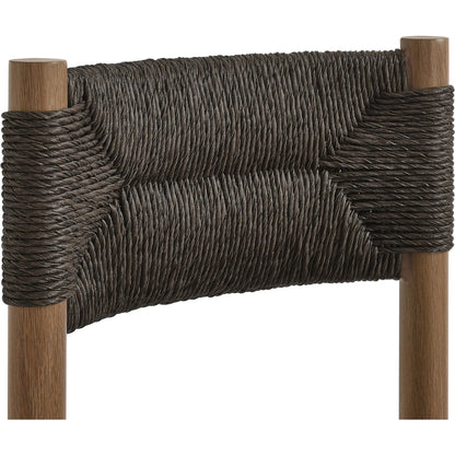 Spink Rattan and Aluminum Dining Side Chairs (Set of 2) by Evans & Londeen. Made from rattan, aluminum in a rustic style.