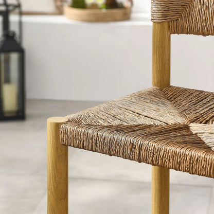Spink Rattan and Aluminum Counter Stools (Set of 2) by Evans & Londeen. Made from rattan, aluminum in a rustic style.