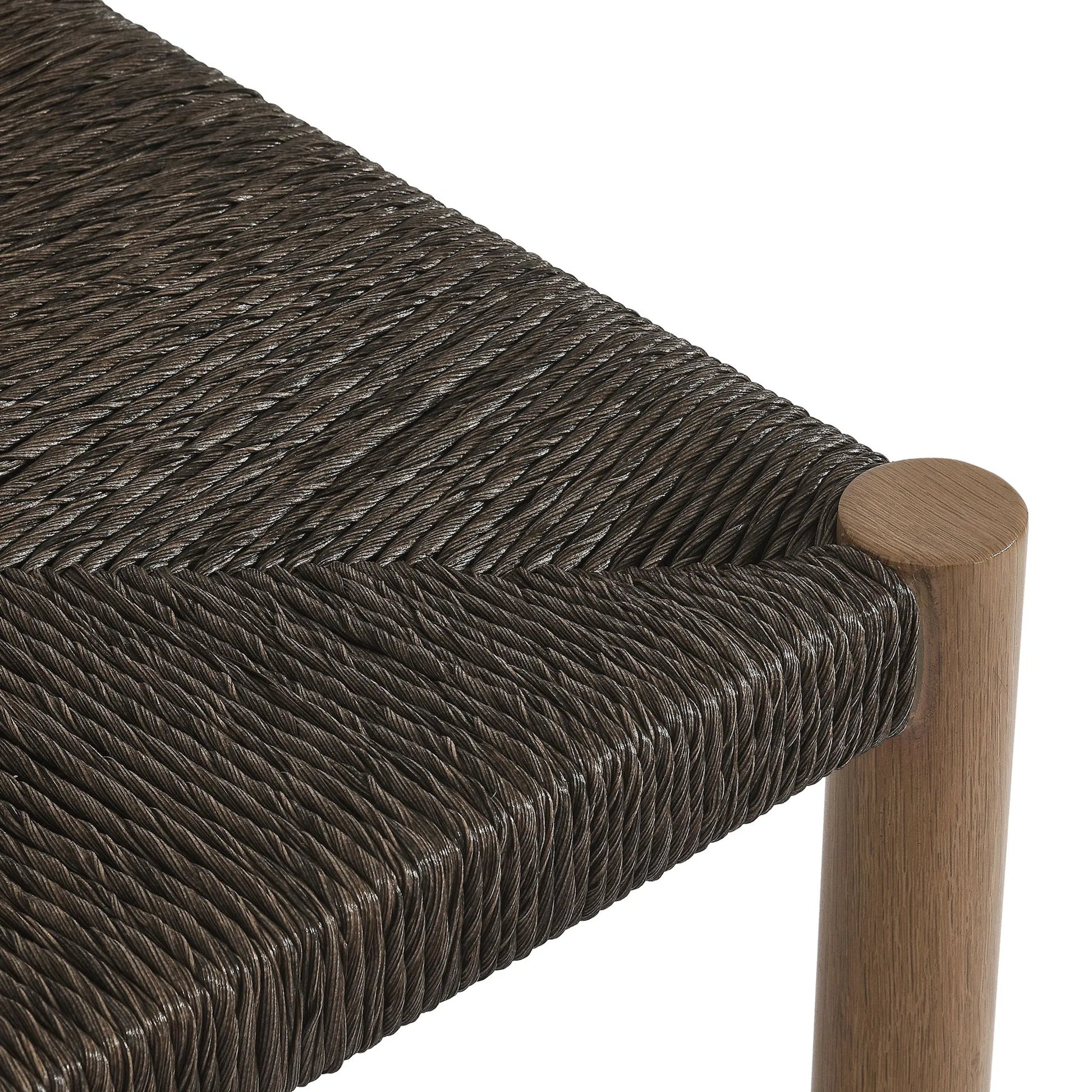 Spink Rattan and Aluminum Counter Stools (Set of 2) by Evans & Londeen. Made from rattan, aluminum in a rustic style.