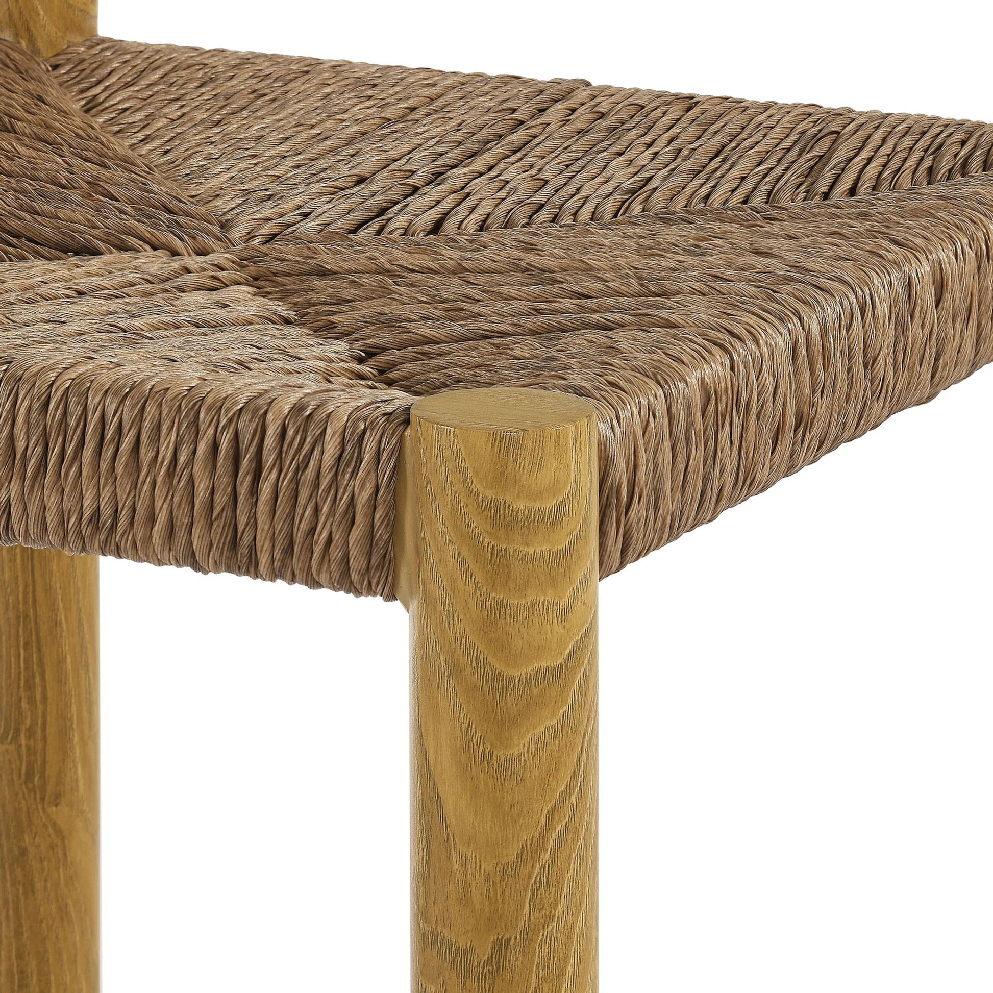 Spink Rattan and Aluminum Bar Stools (Set of 2) by Evans & Londeen. Made from rattan, aluminum in a rustic style.