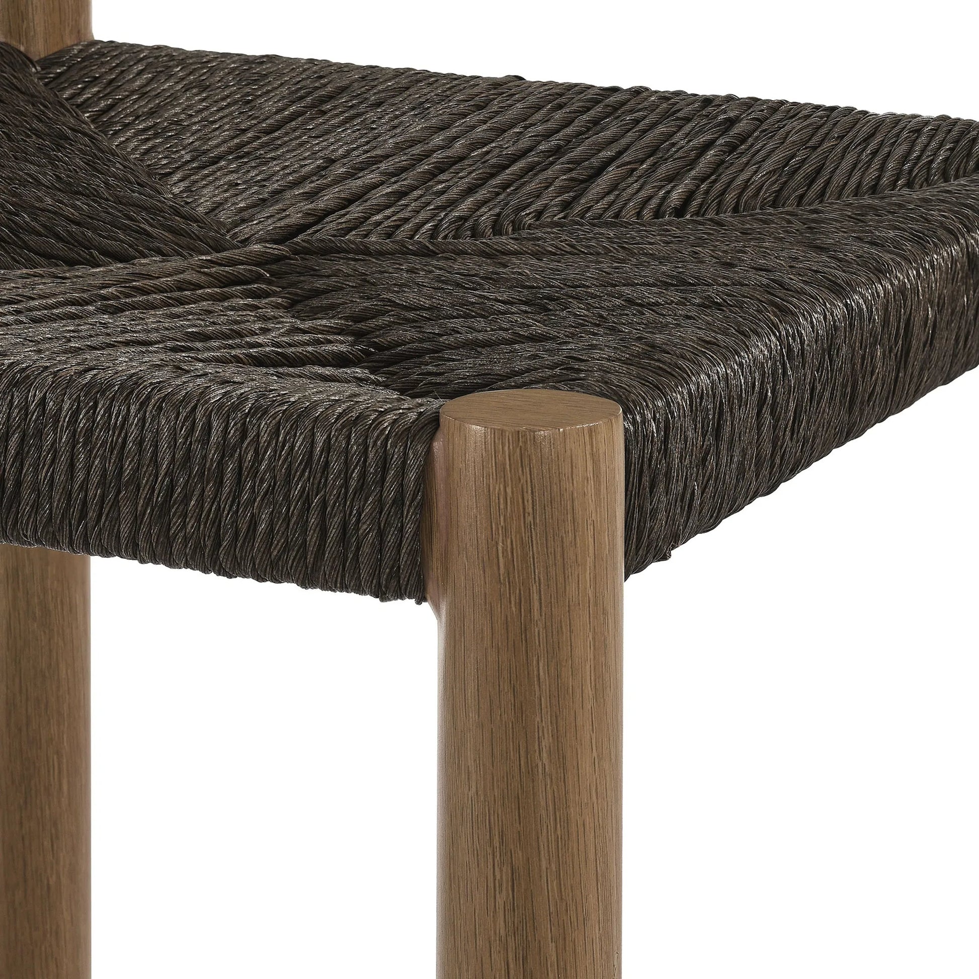 Spink Rattan and Aluminum Bar Stools (Set of 2) by Evans & Londeen. Made from rattan, aluminum in a rustic style.