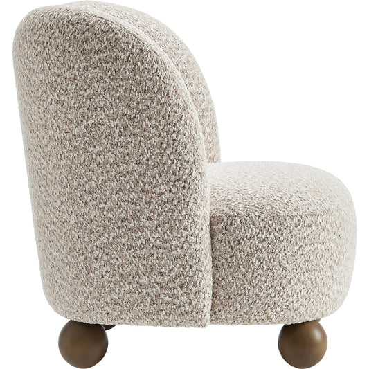 Yabucoa Boucle Accent Chair by Evans & Londeen. Made from boucle fabric in a unique style.