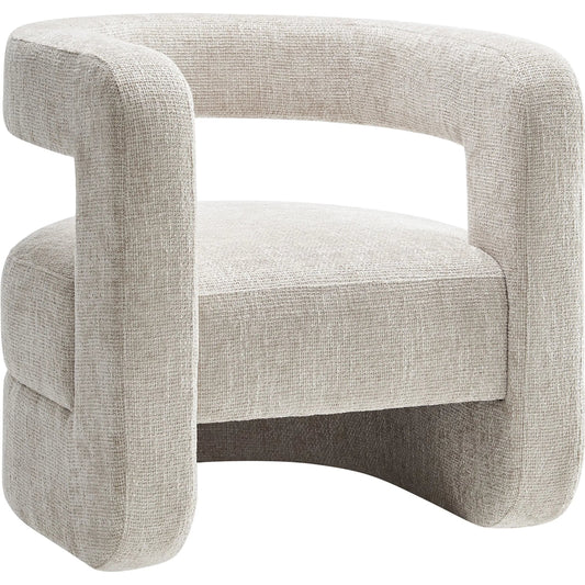Kittitas Chenille Accent Chair by Evans & Londeen. Made from chenille in a unique style.