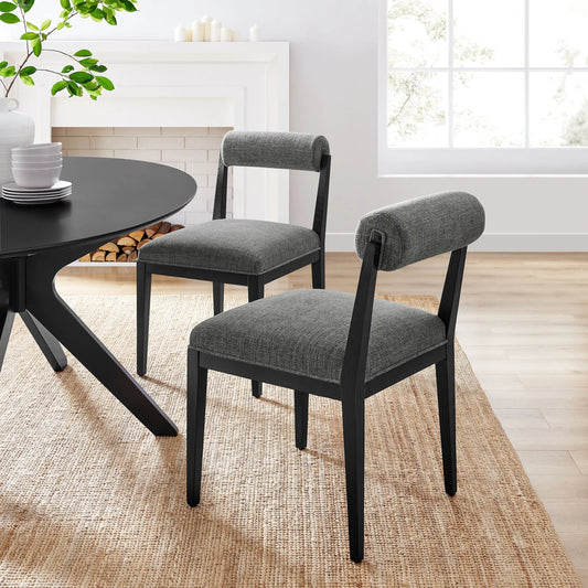 Grady Dining Chair by Evans & Londeen. Made from fabric in a unique style.