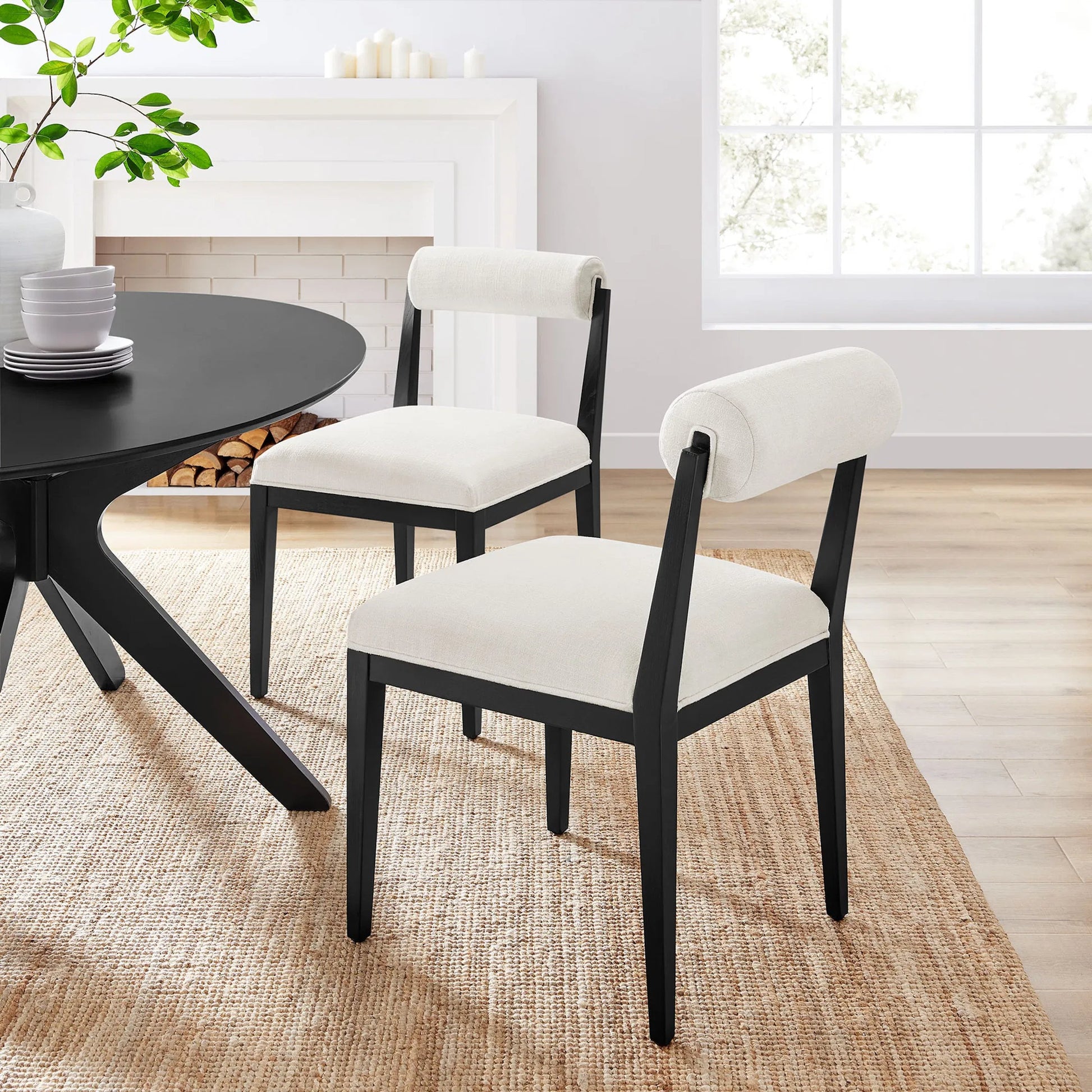 Belknap Dining Chair by Evans & Londeen. Made from fabric in a transitional style.