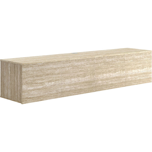 Shiloh 71" Wall-Mounted TV Stand by Evans & Londeen in travertine. Made from unique in a unique style.