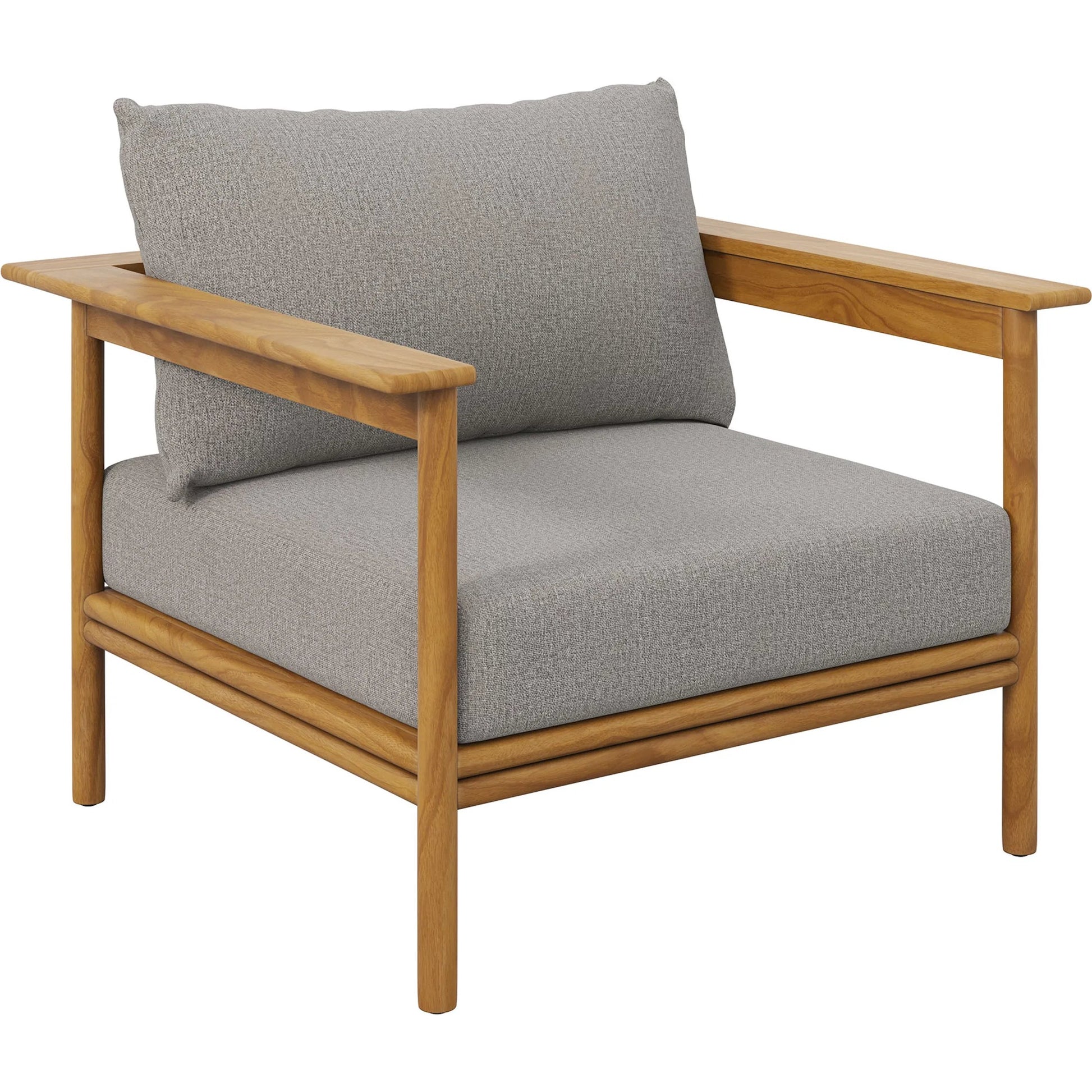 Juab Teak Wood Armchair by Evans & Londeen. Made from teak wood in a transitional style.