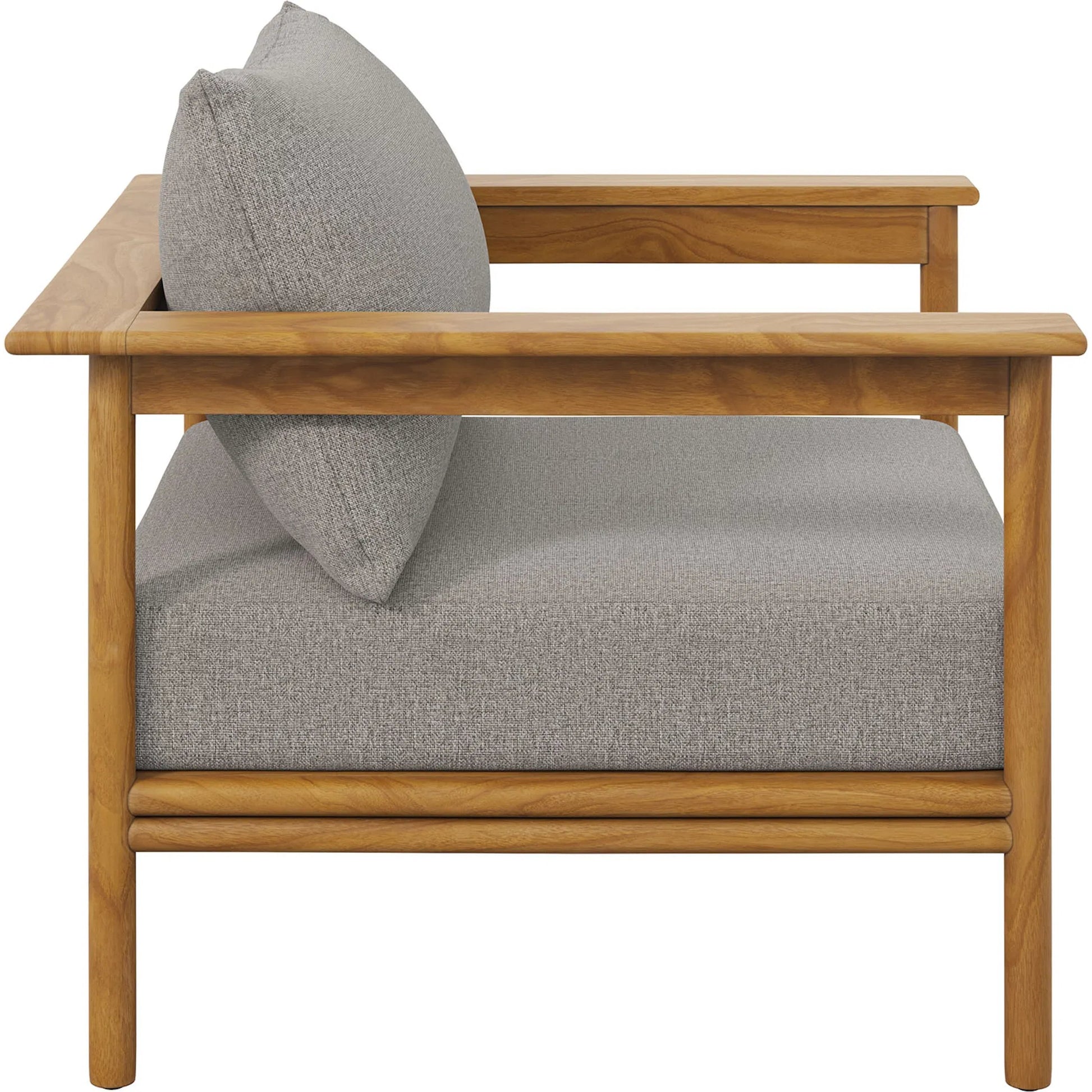 Juab Teak Wood Armchair by Evans & Londeen. Made from teak wood in a transitional style.