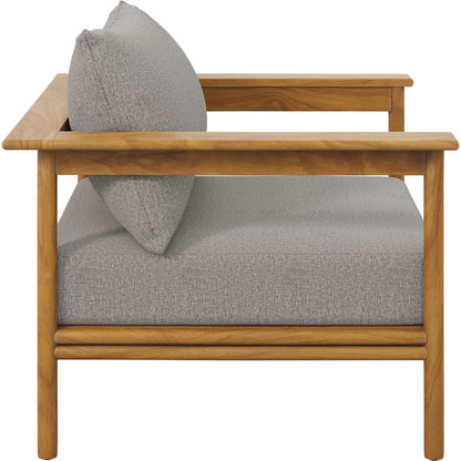 Juab Teak Wood Armchair by Evans & Londeen. Made from teak wood in a transitional style.