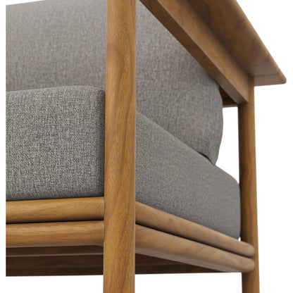 Juab Teak Wood Armchair by Evans & Londeen. Made from teak wood in a transitional style.