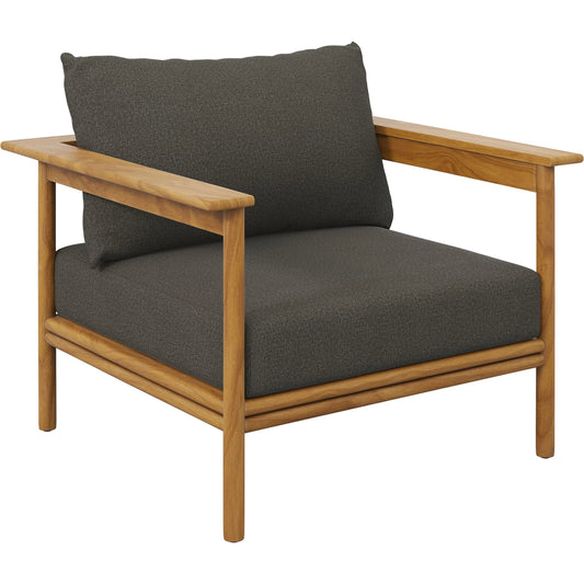 Osawatomie Outdoor Teak Wood Armchair by Evans & Londeen. Made from teak wood in a unique style.