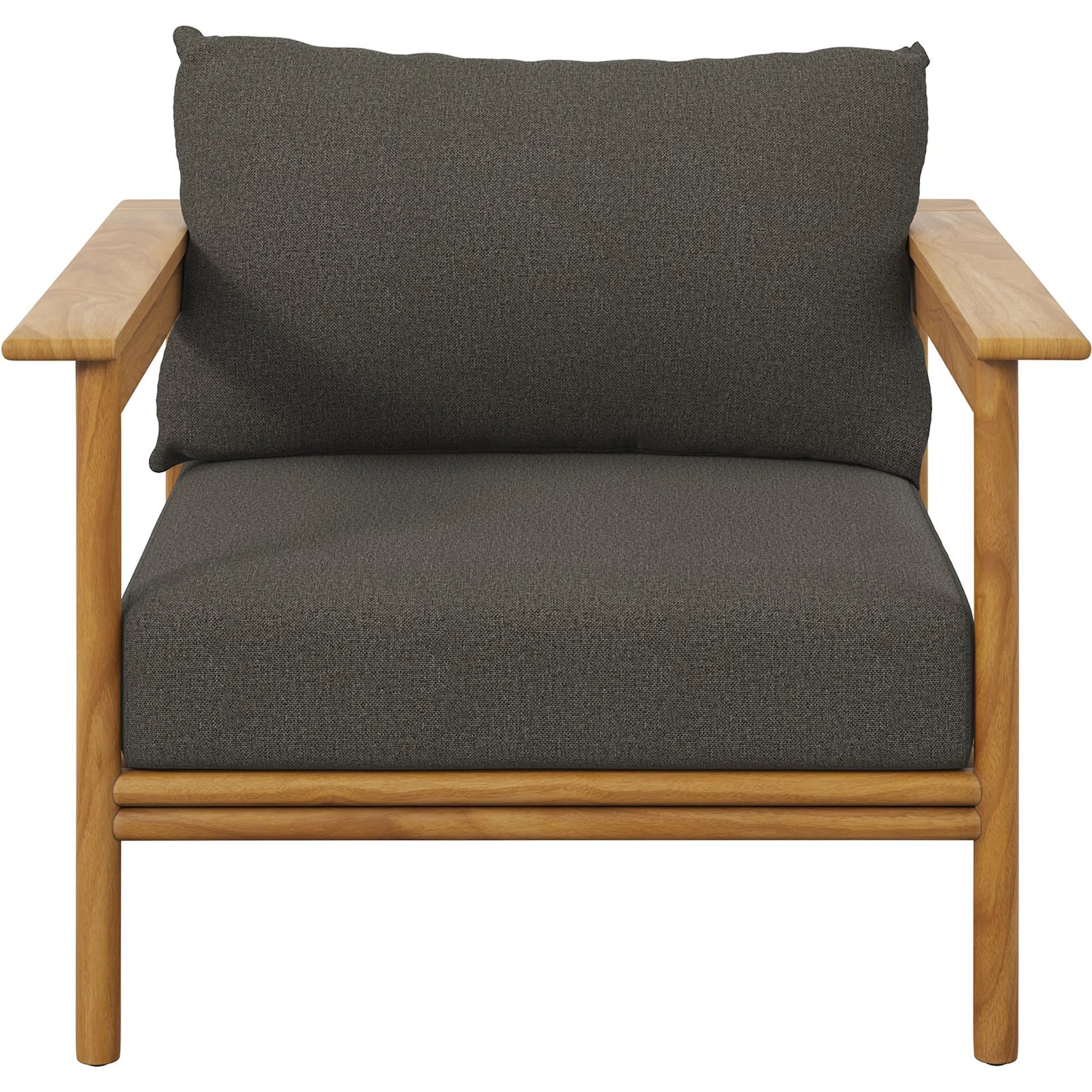 Juab Teak Wood Armchair by Evans & Londeen. Made from teak wood in a transitional style.
