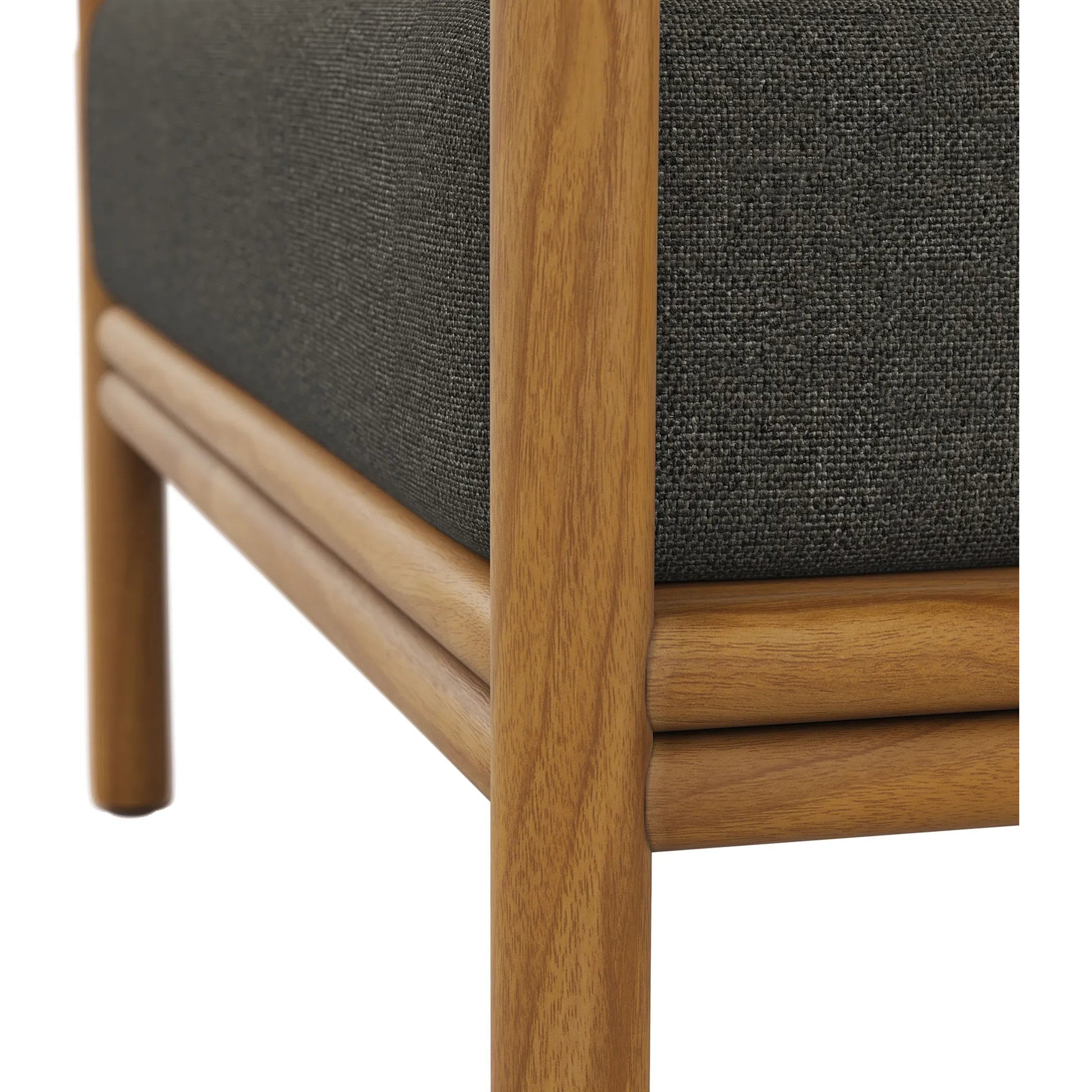 Juab Teak Wood Armchair by Evans & Londeen. Made from teak wood in a transitional style.