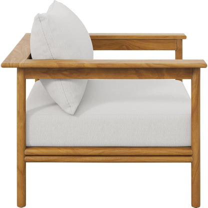 Juab Teak Wood Armchair by Evans & Londeen. Made from teak wood in a transitional style.