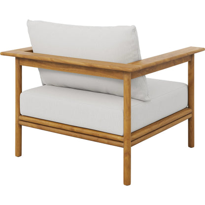 Juab Teak Wood Armchair by Evans & Londeen. Made from teak wood in a transitional style.