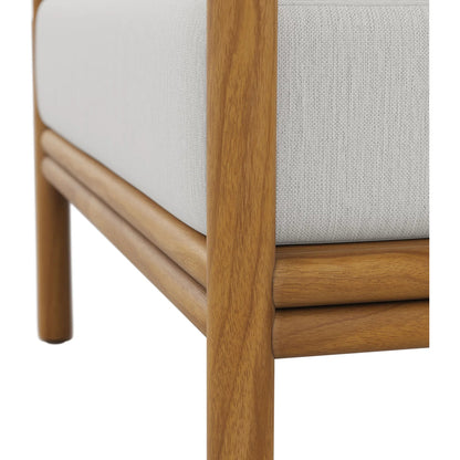 Juab Teak Wood Armchair by Evans & Londeen. Made from teak wood in a transitional style.