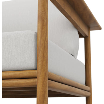 Juab Teak Wood Armchair by Evans & Londeen. Made from teak wood in a transitional style.