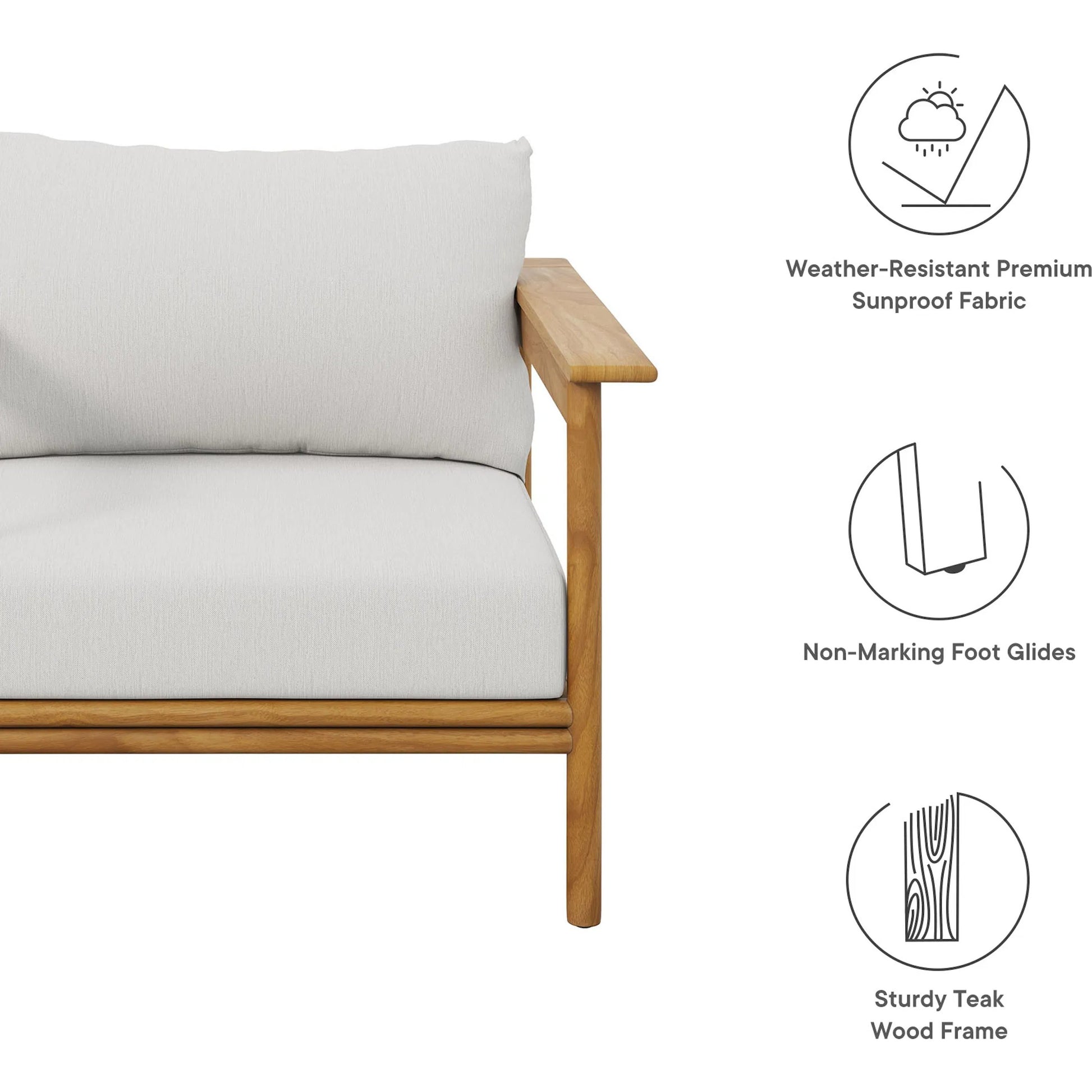 Juab Teak Wood Armchair by Evans & Londeen. Made from teak wood in a transitional style.