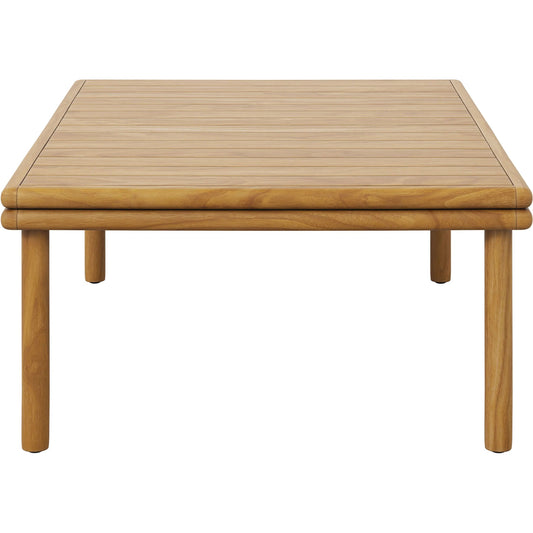 Osawatomie Outdoor Teak Wood Coffee Table by Evans & Londeen in natural. Made from teak wood in a unique style.