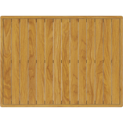 Juab Teak Wood Coffee Table by Evans & Londeen in natural. Made from teak wood in a transitional style.