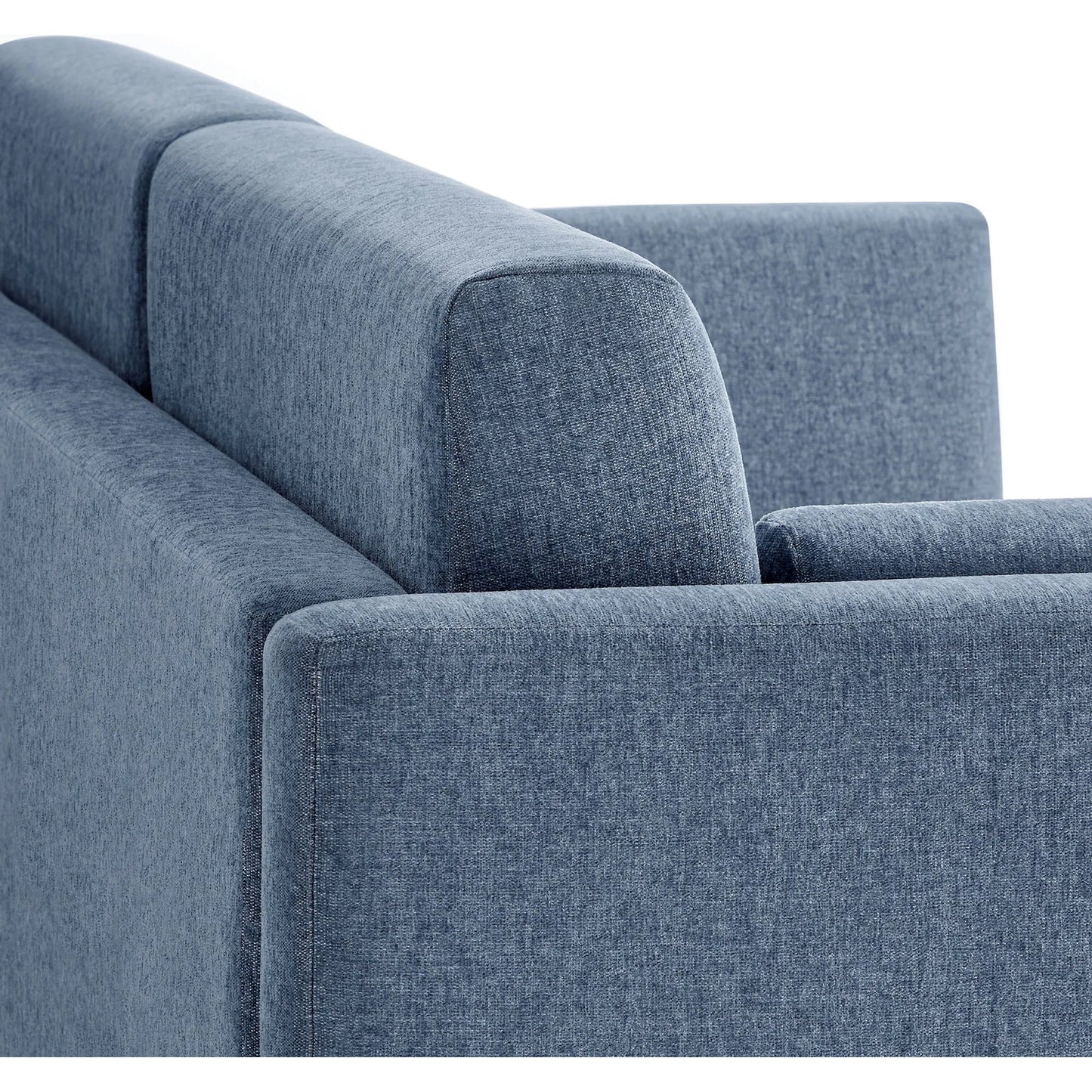 006 SI-2358118 | Closeup | Carlisle Heathered Chenille Sofa by Evans & Londeen. Made from heathered chenille in a transitional style.