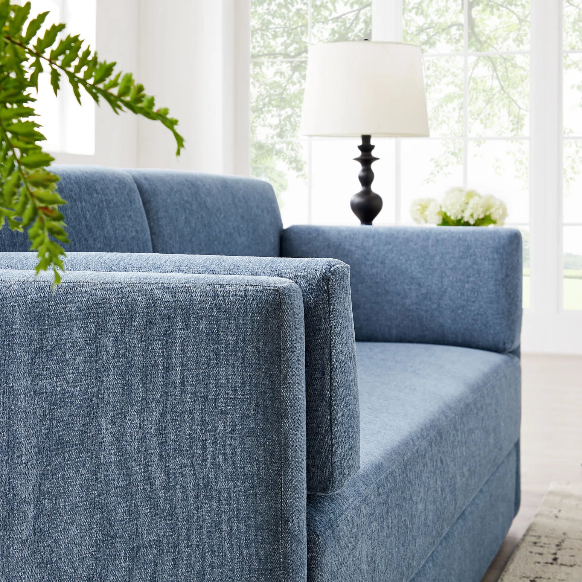 Carlisle Heathered Chenille Sofa by Evans & Londeen. Made from heathered chenille in a transitional style.