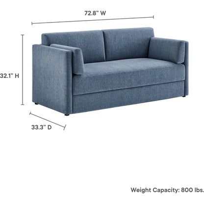 Carlisle Heathered Chenille Sofa by Evans & Londeen. Made from heathered chenille in a transitional style.