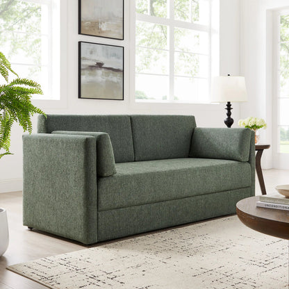 Carlisle Heathered Chenille Sofa by Evans & Londeen. Made from heathered chenille in a transitional style.
