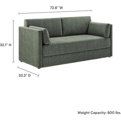 Carlisle Heathered Chenille Sofa by Evans & Londeen. Made from heathered chenille in a transitional style.