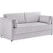 Carlisle Heathered Chenille Sofa by Evans & Londeen. Made from heathered chenille in a transitional style.